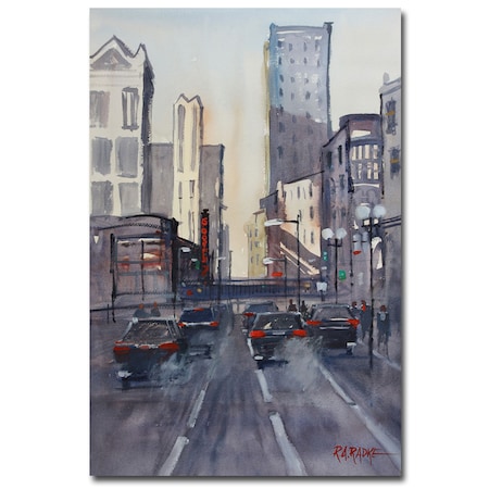 Ryan Radke 'Theatre District - Chicago' Canvas Art,22x32